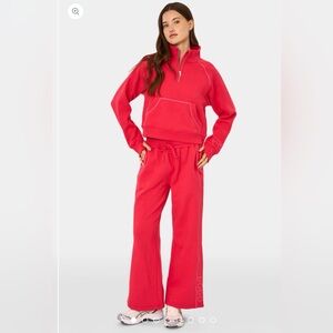 Roller Rabbit Bundle Hearts Embroidered Turner Set Sweatshirt and Pant NWT